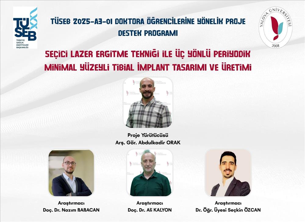 TÜSEB A3-01 Projemiz Desteklenmeye Hak Kazandı!