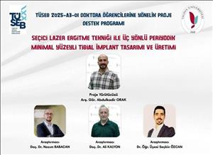 TÜSEB A3-01 Projemiz Desteklenmeye Hak Kazandı!