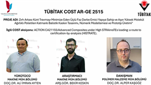 TÜBİTAK 2515- COST AR-GE Projemiz Desteklenmeye Hak Kazandı